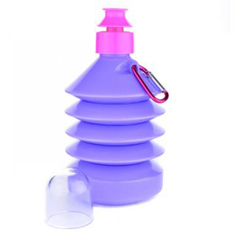 The purple coloured Collapsible Water Bottle