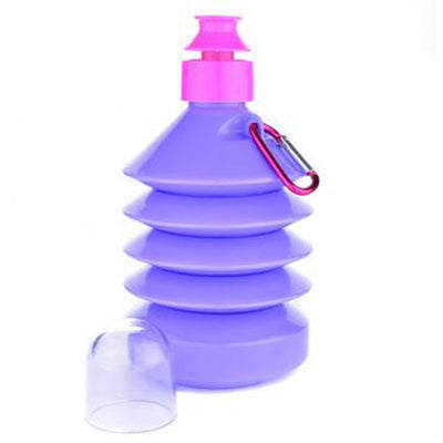 The purple coloured Collapsible Water Bottle