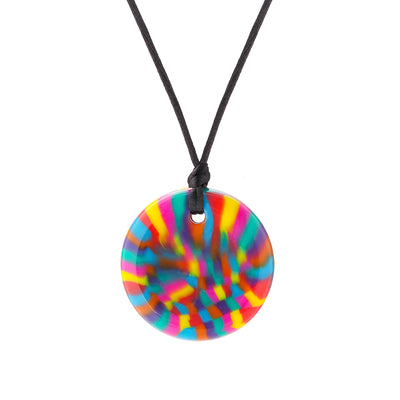 Chewigem – Button Pendant - Rainbow