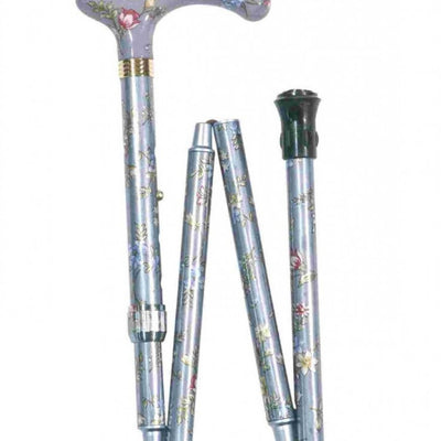 Petite-folding-canes-with-easy-joints Orange Floral