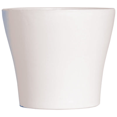 Plastic Plant Pot - White