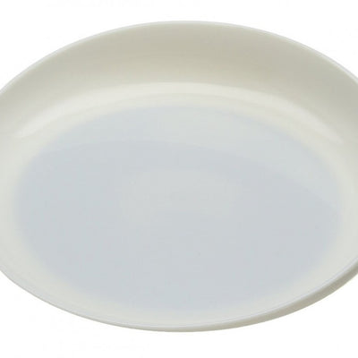 shows the round scoop dish in ivory