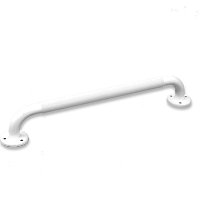 White Fluted Grab Bar - Mobility Straight Wall Bar - 17