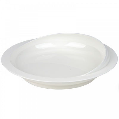 The scoop plate with suction cup base in white