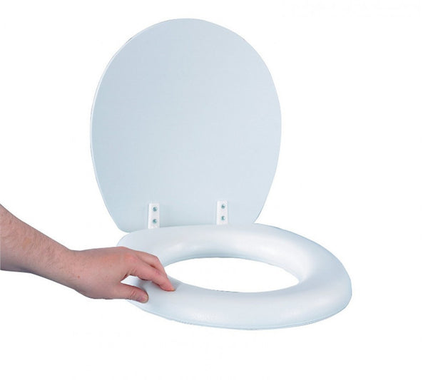 Mainstays Round Memory Foam Toilet Seat With Chrome Hinges,, 60 OFF