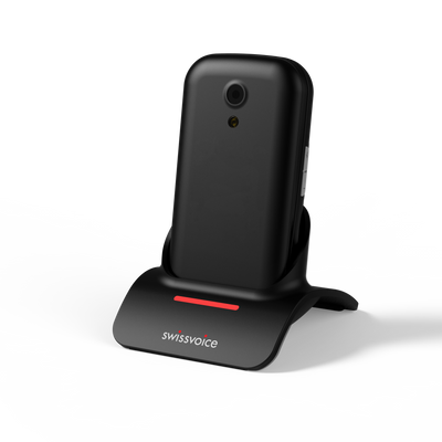the image shows the black coloured swissvoice s24