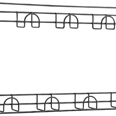 Easy reach mobility aid wall mounted tool rack