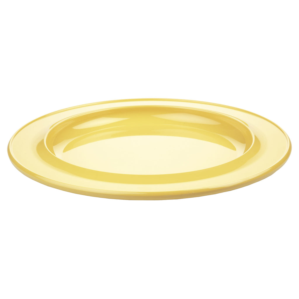 A side view of the yellow Dementia Friendly Plate