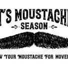 An artwork graphic showing a handlebar moustache with the words – It's Moustache Season – above it and the words – Grow Your Moustache For Movember – below it