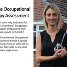 A picture of Ability's Occupational Therapist – Kate Makin – with some copy introducing the Remote Occupational Therapy Assessment