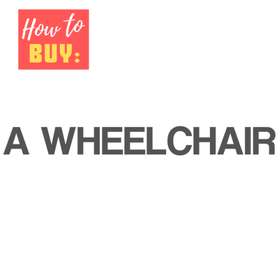 A white panel with the words – Choose A Wheelchair – on it