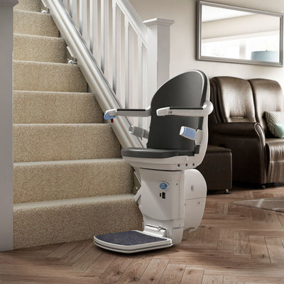 Companion straight stairlift at bottom of staircase