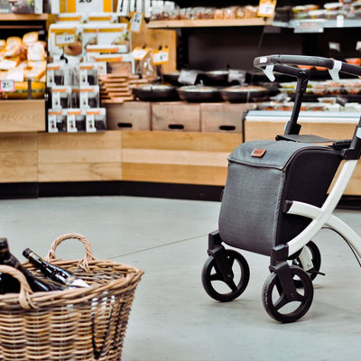 Rollz Flex Shopping Trolley in supermarket