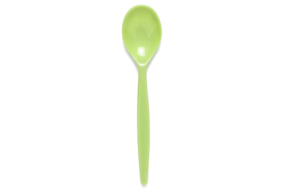 Standard Reusable Dessert Spoon - Lime Green