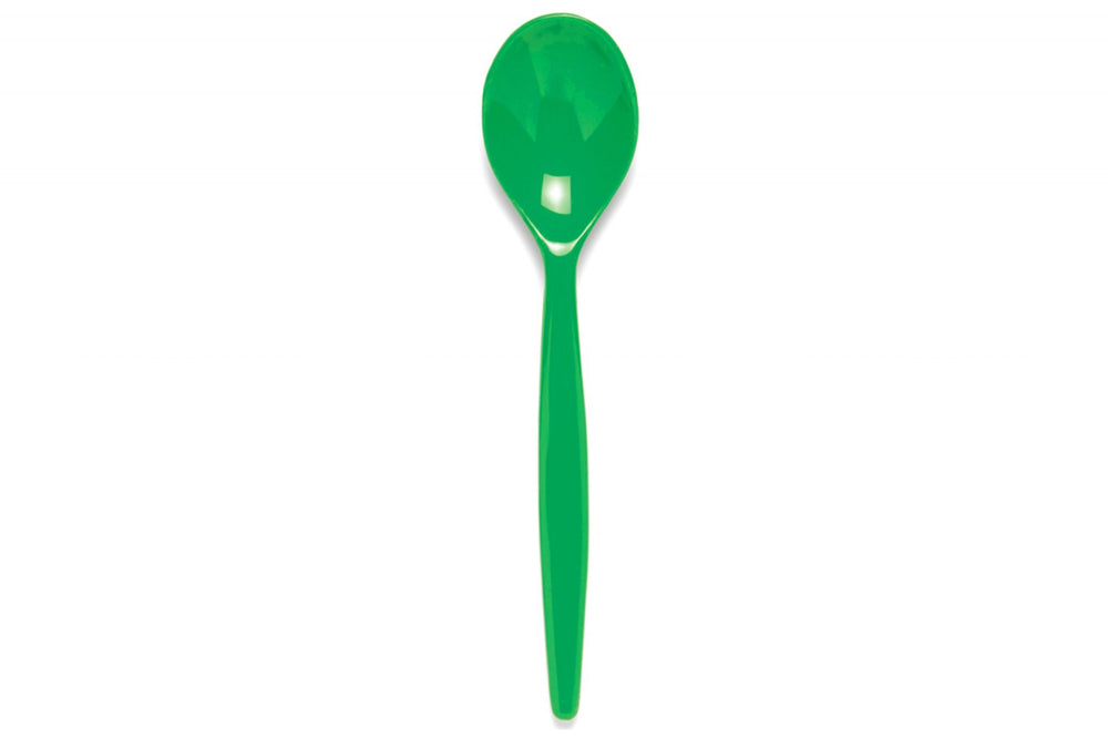 Standard Reusable Dessert Spoon - Dark Green