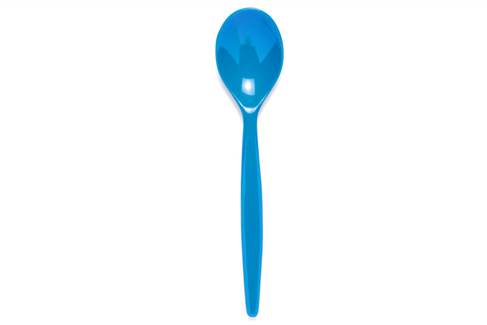 Standard Reusable Dessert Spoon - Blue