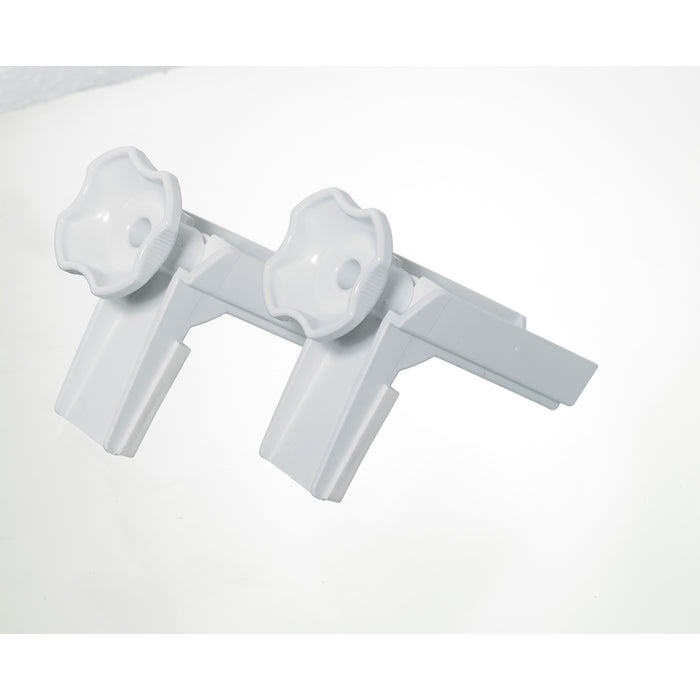 Raised toilet seat, accessory, slip-on bracket Raised toilet seat, accessory, slip-on bracket