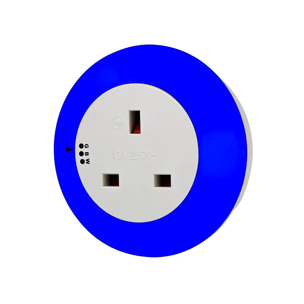 Lifemax Plug Through Night Light, blue illumination