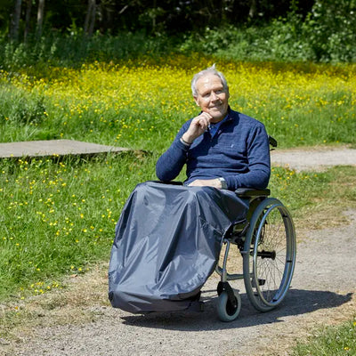 Freestyle Wheelchair Apron in use outdoors