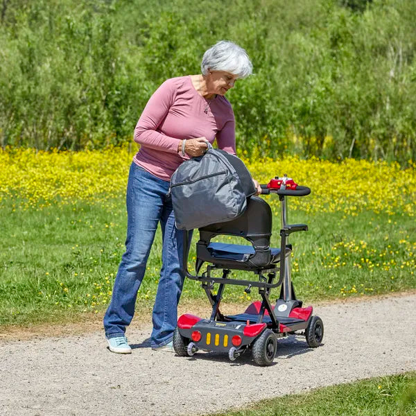 Freestyle Wheelchair Dropover Bag in use outside