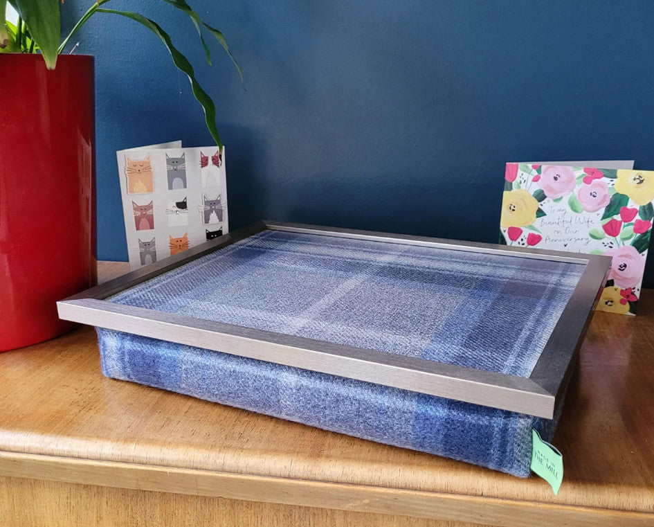 Luxury Border Tweed Lap Tray With Bean Bag from Made in the Mill