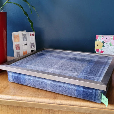Luxury Border Tweed Lap Tray With Bean Bag from Made in the Mill