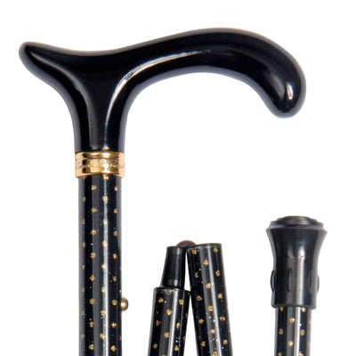 The Classic Canes Folding Glitterati Derby Cane