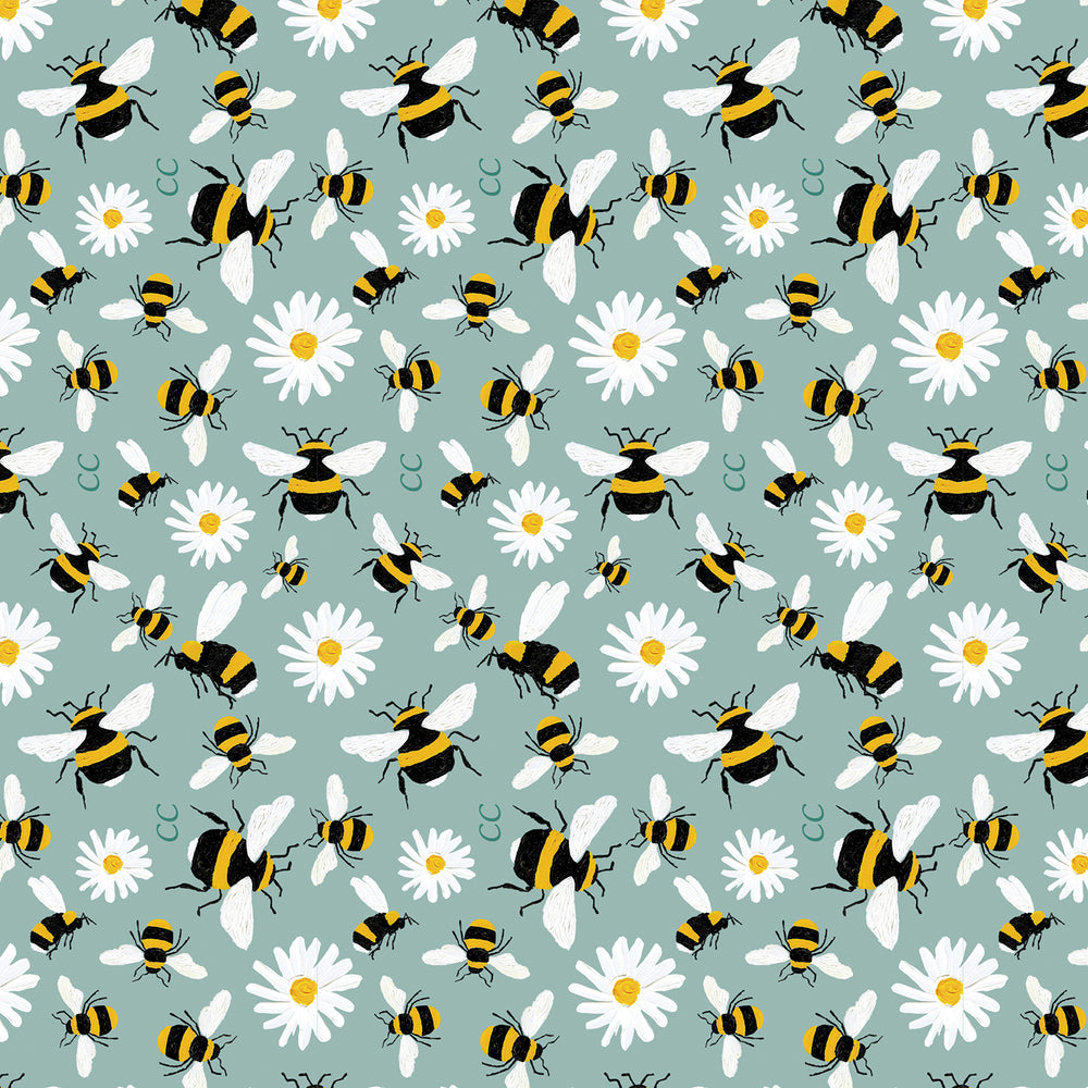 the image shows a close up of the bees pattern on the classic cane