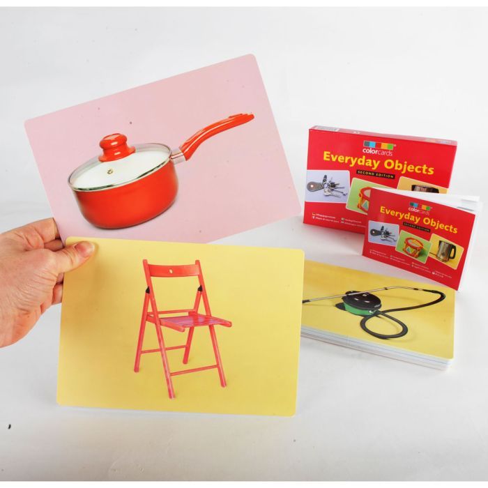 ColorCards: Everyday Objects - 48 Cards, pan, chair, vacuum cleaner