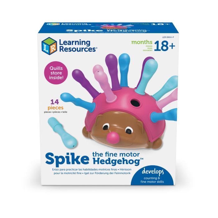 Spike the Fine Motor Hedgehog - Pink in box
