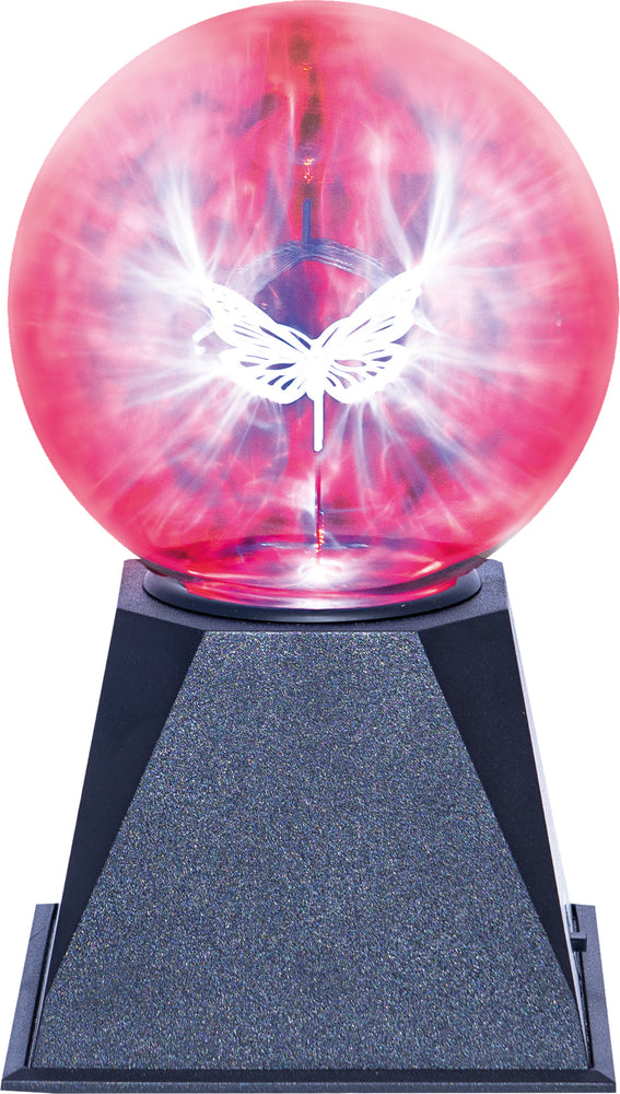 Contact Sensitive 5 Inch Plasma Ball with Butterfly Effect