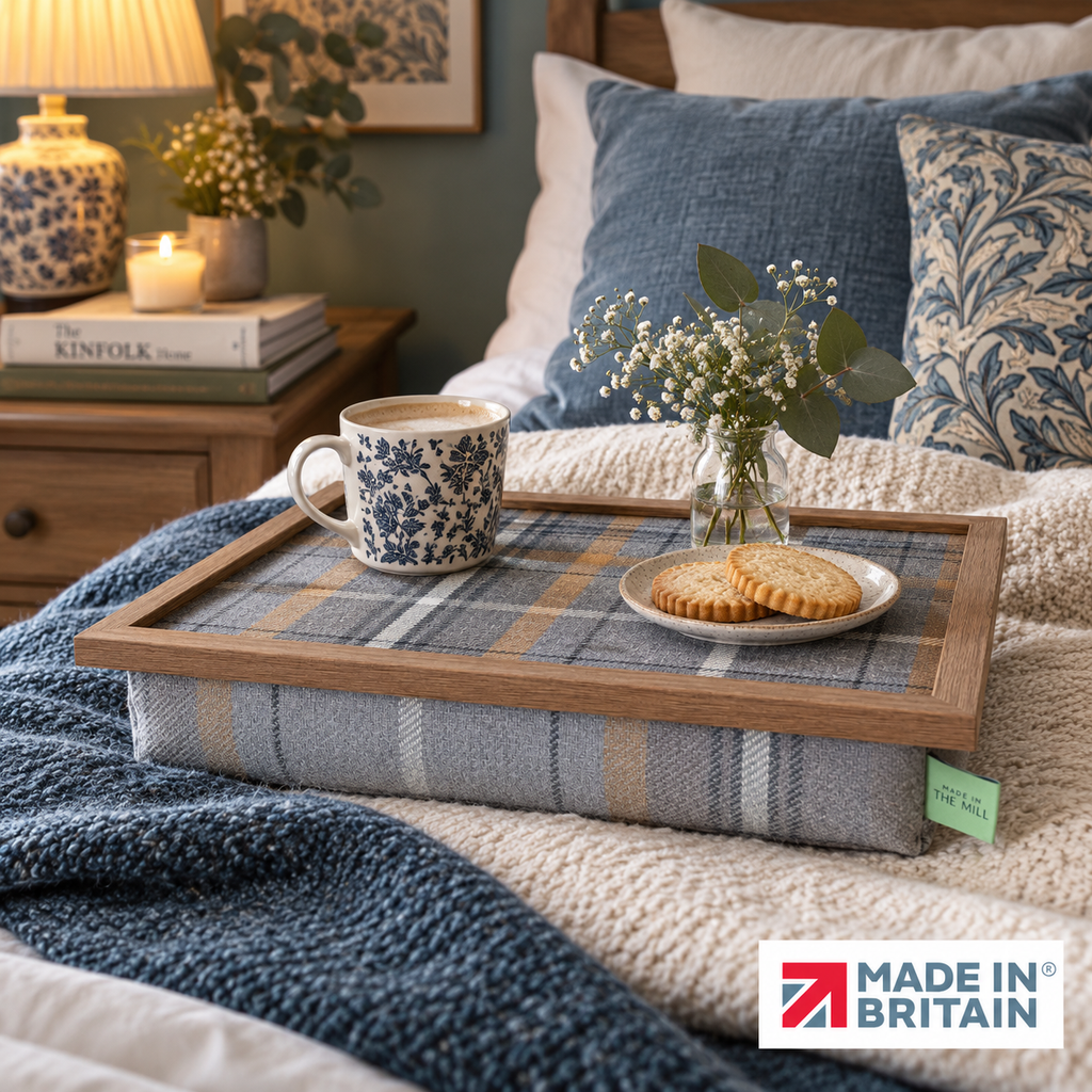 Luxury Corgi Tweed Lap Tray With Bean Bag from Made in the Mill
