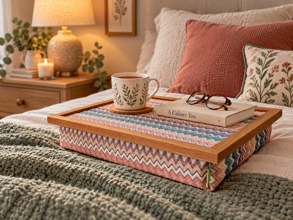 Luxury Valencia Lap Tray With Bean Bag from Made in the Mill