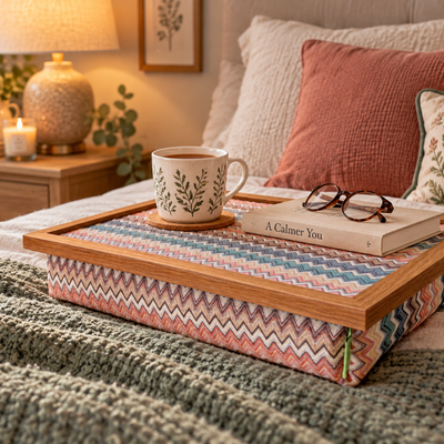 Luxury Valencia Lap Tray With Bean Bag from Made in the Mill