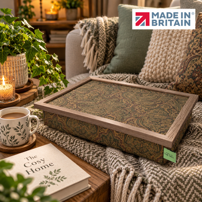 Luxury Templeton Tapestry Lap Tray with Bean Bag Base from Made in the Mill
