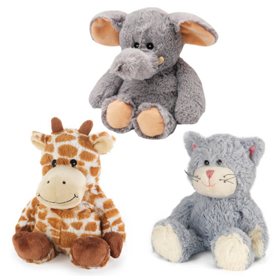 Aroma Huggabuddies - Cat, Giraffe and Elephant
