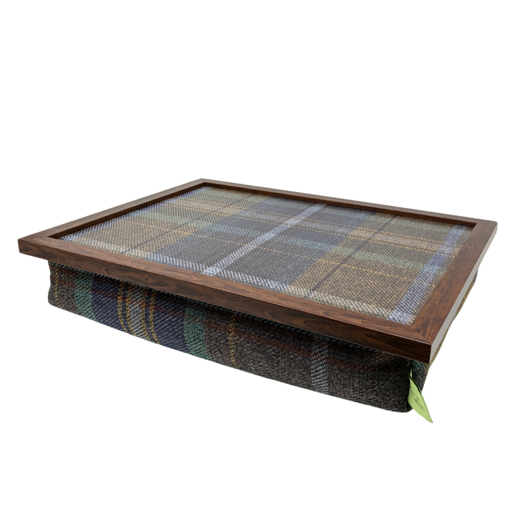 Luxury Bedlington Tweed Lap Tray with Bean Bag Base from Made in the Mill