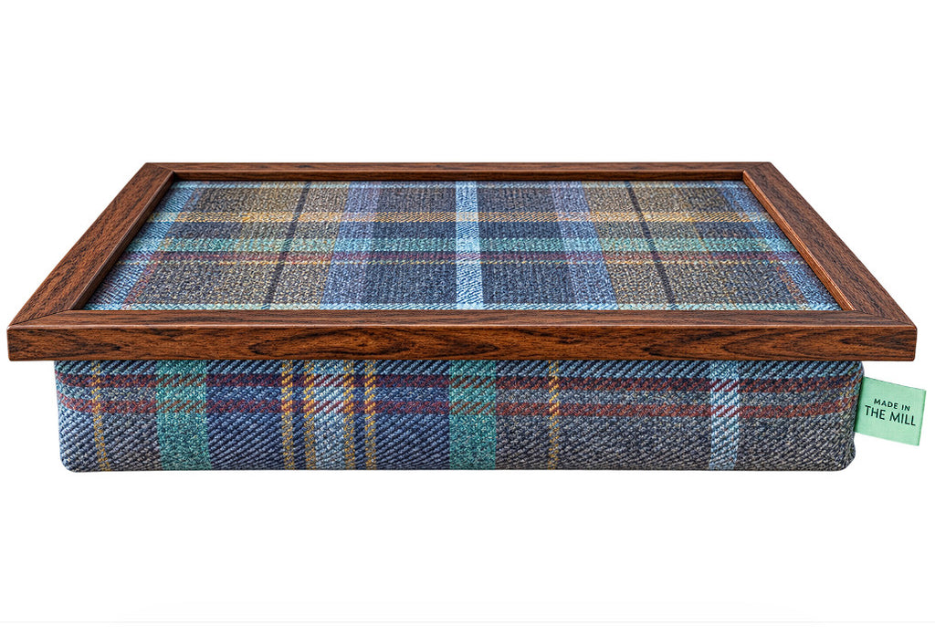 Luxury Bedlington Tweed Lap Tray with Bean Bag Base from Made in the Mill