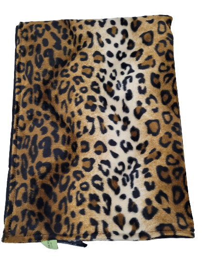 Water Resistant Cosy Fleece Blanket – Brown Leopard Print from Made in the Mill