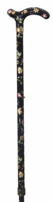 Classic Canes Slimline Chelsea Cane Black Floral