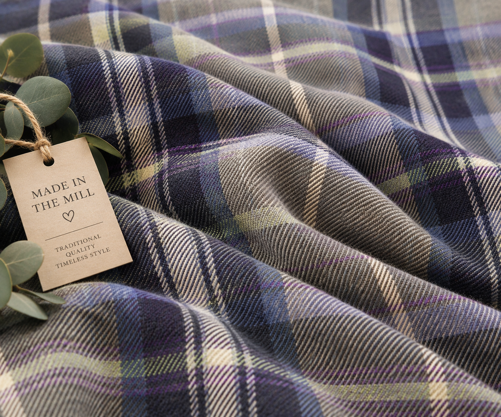 Luxury Bernese Tweed Lap Tray With Cushion Bean Bag from Made in the Mill