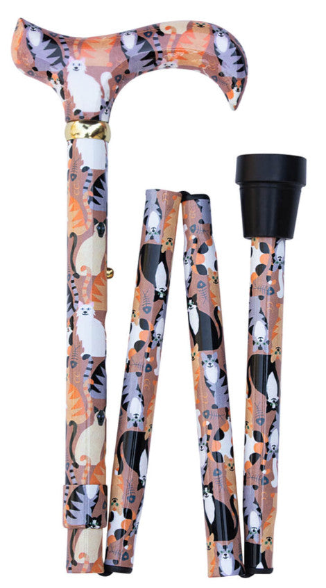 Classic Canes Folding Derby Walking Stick
