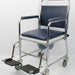 Homecraft Chrome Mobile Wheeled Commode Chair