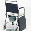 Homecraft Chrome Mobile Wheeled Commode Chair