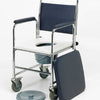 Homecraft Chrome Mobile Wheeled Commode Chair