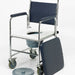 Homecraft Chrome Mobile Wheeled Commode Chair