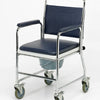 Homecraft Chrome Mobile Wheeled Commode Chair