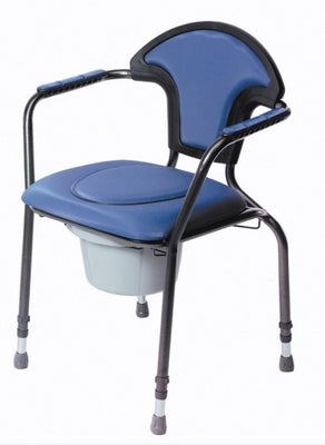 Luxury commode chair in blue