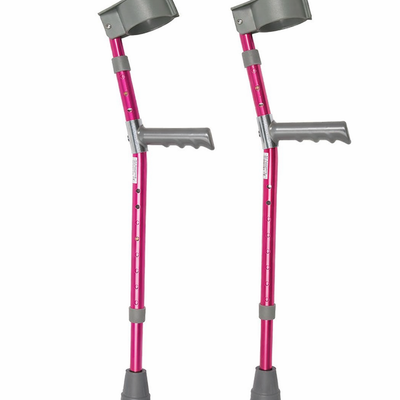 Aluminium Child's Forearm Crutches - Pink