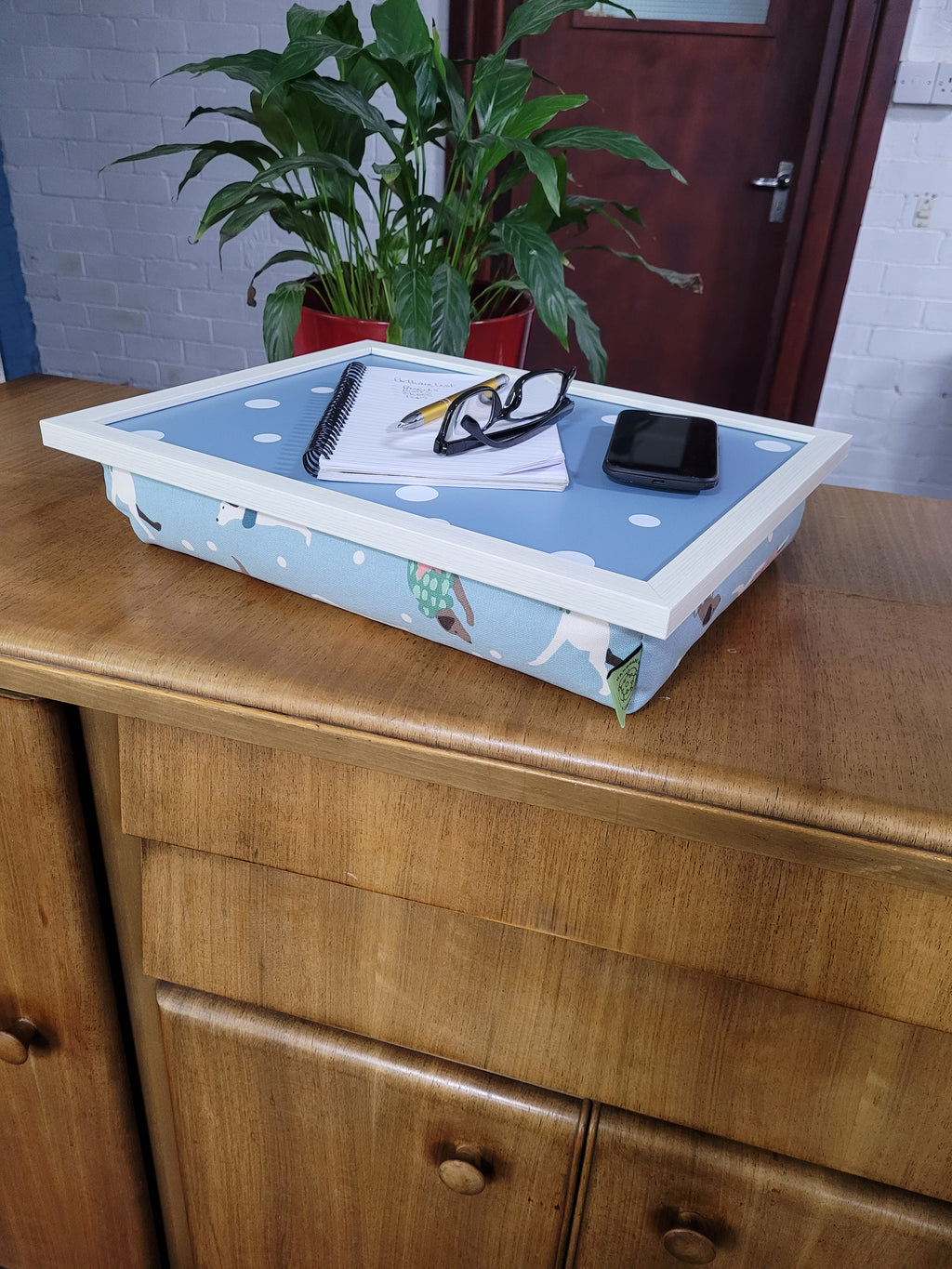 Luxury Lap Tray With Bean Bag - Dapper Dogs Design from Made in the Mill